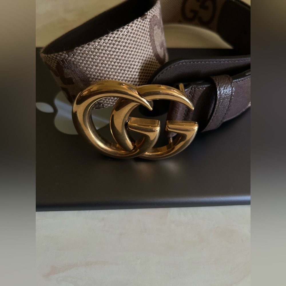 Gucci GG MARMONT JUMBO GG WIDE BELT